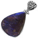 925 Silver Genuine Iridescent Canadian Ammolite Sterling Pendant,  1 5/8