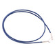 Dark Blue 2mm Rubber Cord Necklace Strap 925 Sterling Hook Lock