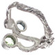 925 Silver Dainty Peridot Amethyst Topaz Sterling Sz 6 Ring