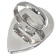 Teardrop Indonesian Fossil Coral Sterling Silver Us 7 Ring, 1 1/4"