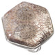 Indonesian Fossil Flower Coral 925 Sterling Sterling Silver Adjustable Sz 7 Ring