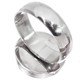 925 Silver 15mm Pink Mabe Ocean Cultured Pearl Sterling Sz 9 Ring