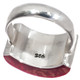 925 Sterling Silver Bright Red Coral Sterling Us 8 Ring