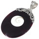 925 Silver Oval Pen Shell Shiwa Eye Sterling Pendant, 1 3/4"