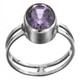 925 Silver Sparkling 3ct Amethyst Sterling Sz 6 Ring