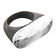925 Sterling Silver Hammered Sono Wood Sterling Us 10 Ring