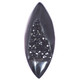 Gunmetal Black Titanium Agate Druzy Drusy 26x10mm Cabochon US-made, 1"
