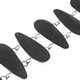 925 Silver Black Pen Shell Pear Link Sterling Bracelet, 7.5-8"