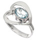 925 Silver Heart Adorable Blue Topaz Sterling Us 7 Or 9  Ring
