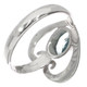 925 Silver Heart Adorable Blue Topaz Sterling Us 7 Or 9  Ring