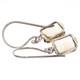 925 Silver Cute Square Citrine Sterling Earrings, 1/2"