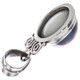 925 Silver Blue Mabe Ocean Cultured Pearl Sterling Pendant, 1 3/8"