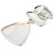 925 Silver Biwa Stick Pearl Opal Titanium Druzy Peridot Sterling Pendant, 1 3/4"