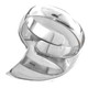 925 Silver Batik Iridescent Blue Nautilus Shell Sterling Ring, 1 1/8"
