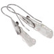 925 Silver White Stick Biwa Culturred Pearl Sterling Earrings, 1"