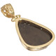 925 Silver Big Multi-color Australian Opal Vermeil Gold Plated Pendant, 1 3/8"