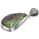 925 Silver Green Purple Flash Andamook Australian Boulder Opal Pendant, 1 3/4"