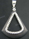 1 15/16" 925 Silver Sono Wood Pendant