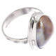 925 Silver Heart South Pacific Champagne Mabe Cultured Pearl Ring