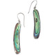 925 Silver New Zealand Paua Abalone Shell Sterling Drop Earrings, 1 5/8"