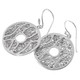 925 Silver Hand Laid Filigree Meticulous Artisanal Sterling Earrings, 7/8"