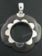 1 7/16" 925 Silver Sono Wood Pendant