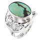 925 Sterling Silver Design Turquoise Sterling Sz 8 Ring