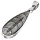 925 Silver Genuine Orthoceras Fossil Sterling Pendant, 1 3/4"