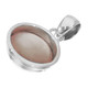 925 Silver Bold Saturated Pink Mabe Pearl Sterling Pendant, 1 1/8"