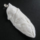 925 Silver Handcarved Wolf Pack Bison Bone Sterling Pendant, 3 1/4"