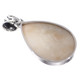 925 Silver Teardrop Si-Opal Titanium Druzy Drusy Sterling Pendant, 1 1/2"