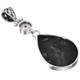 925 Silver Black Titanium Agate Druzy Freshwater Pearl Sterling Pendant, 1 7/8"