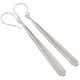 925 Silver Sterling White Oyster Mother Of Pearl Shell Drop Earrings, 1.6"