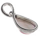 925 Silver Pear Teardrop Pink Mabe Ocean Cultured Pearl Sterling Pendant, 1.2"