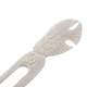 Natural White Bison Bone Hand Carving Fish Hairstick Hair Fork Hairpin, 6.5"