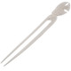 Natural White Bison Bone Hand Carving Fish Hairstick Hair Fork Hairpin, 6.5"