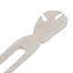 Natural White Bison Bone Hand Carving Fish Hairstick Hair Fork Hairpin, 6.5"