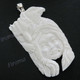 3" 925 Silver Buffalo Bone Indian Eagle Wolf Pendant