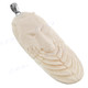 3 1/4" 925 Silver Buffalo Bone Indian Wolf Pendant