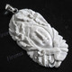 2 5/8" 925 Silver Buffalo Bone Flower Goddess Pendant