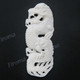 Cabochon Buffalo Bone Undrilled Chinese Dragon 2 11/16"(68mm) 10gr(50cts)