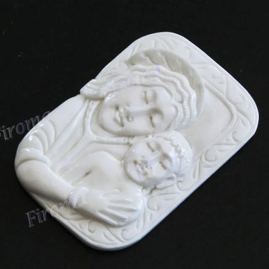 Cabochon Buffalo Bone Undrilled Jesus 1 15/16"(50mm) 11gr(55cts)