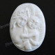 Cabochon Buffalo Bone Undrilled 1 7/16"(37mm) 7gr(35cts)
