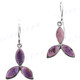 11/16" 925 Silver Amethystea Purple French Wires Earrings