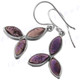 11/16" 925 Silver Amethystea Purple French Wires Earrings