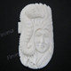 Cabochon Buffalo Bone Undrilled Sea Horse Goddess 2 9/16"(65mm) 15gr(75cts)