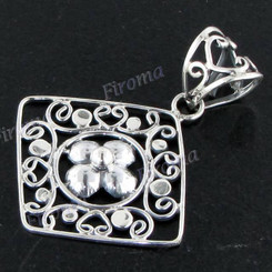 1 5/16" 925 Silver Pendant