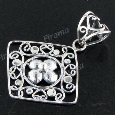 1 5/16" 925 Silver Pendant