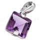 3/4" 925 Silver Amethyst Pendant
