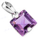 3/4" 925 Silver Amethyst Pendant